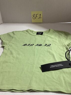 Civilregime Green "SIN IS IN" Short Sleeve Tee